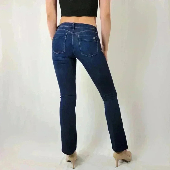 Revolve x DL1961 Sonic Slim Bootcut Dark Wash Jeans - Picture 2 of 9
